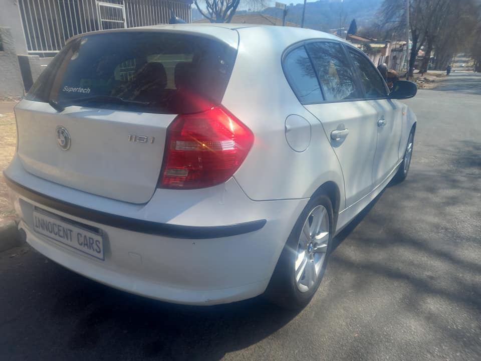 2010 BMW 116i ENGINE PETROL, AUTOMATIC, MILEAGE 187000KMS, WHITE COLOR