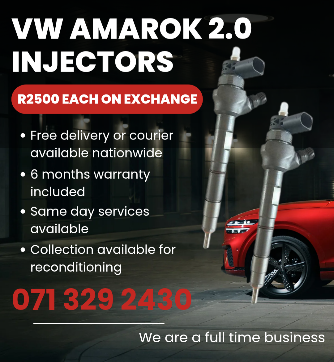 VW AMAROK 2.0 DIESEL INJECTORS FOR SALE WITH WARRANTY