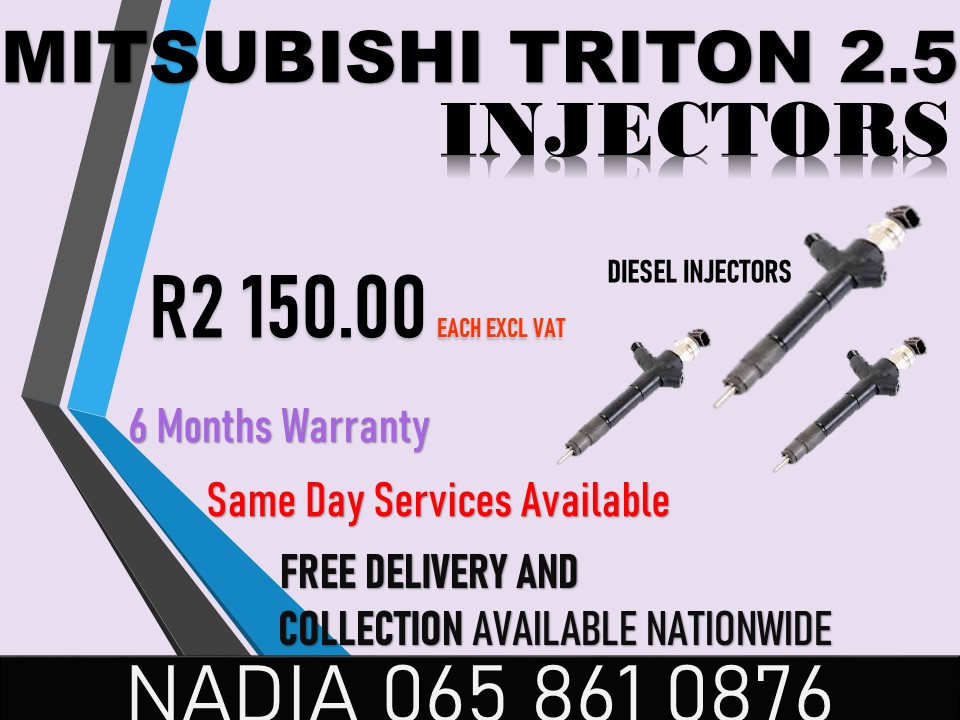 MITSUBISHI TRITON 2.5 DIESEL INJECTORS FOR SALE - Private Seller MITSUBISHI TRITON 2.5 DIESEL INJECTORS FOR SALE - Private Seller