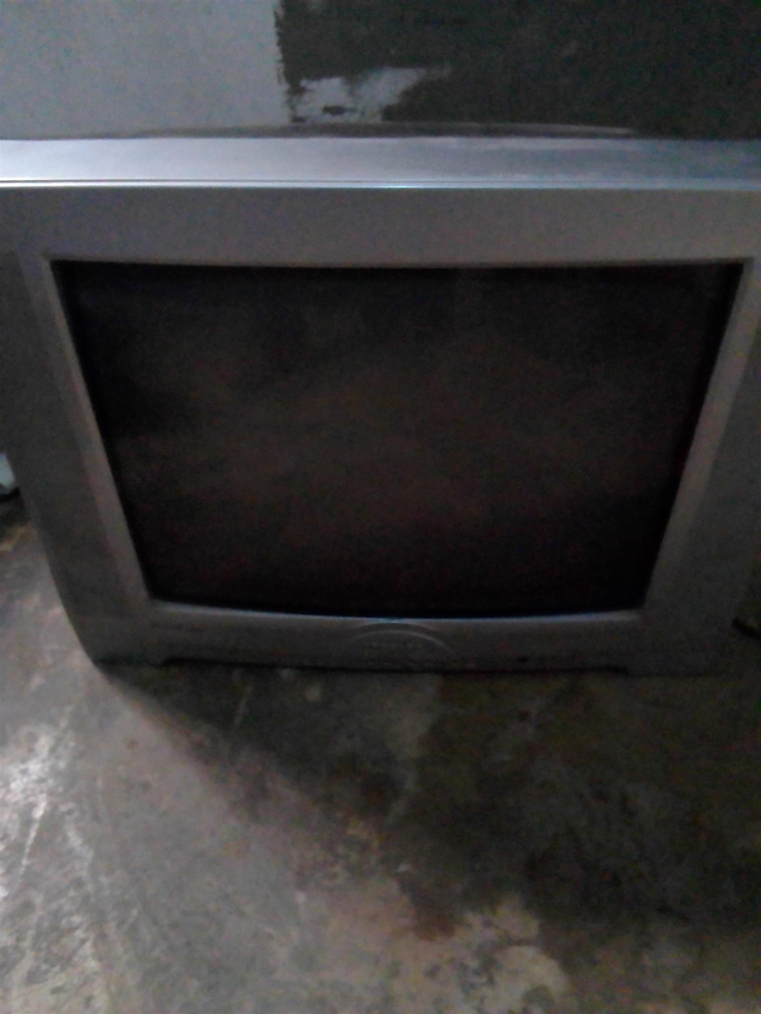 A 54cm tedelex CRT or box TV.