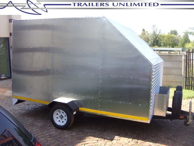 Trailers Unlimited Enclosed Single Axle Trailer With Jerrycan Holders