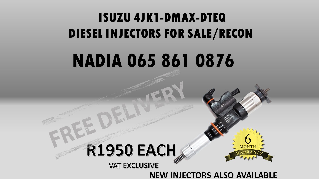 ISUZU 4JK1-DMAX-DTEQ DIESEL INJECTORS FOR SALE - REBUILT - Private Seller ISUZU 4JK1-DMAX-DTEQ DIESEL INJECTORS FOR SALE - REBUILT - Private Seller