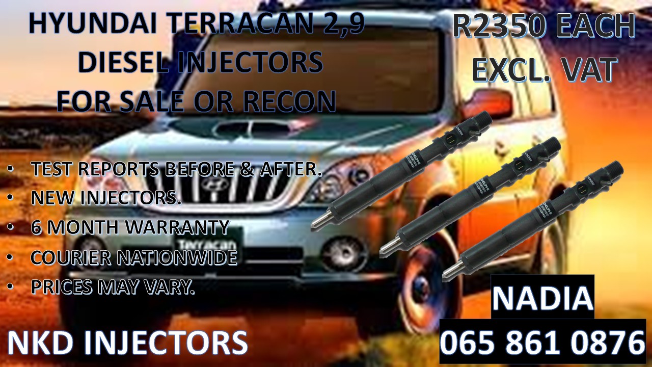 DIESEL INJECTORS FOR SALE FOR HYUNDAI TERRACAN 2.9 - Private Seller DIESEL INJECTORS FOR SALE FOR HYUNDAI TERRACAN 2.9 - Private Seller