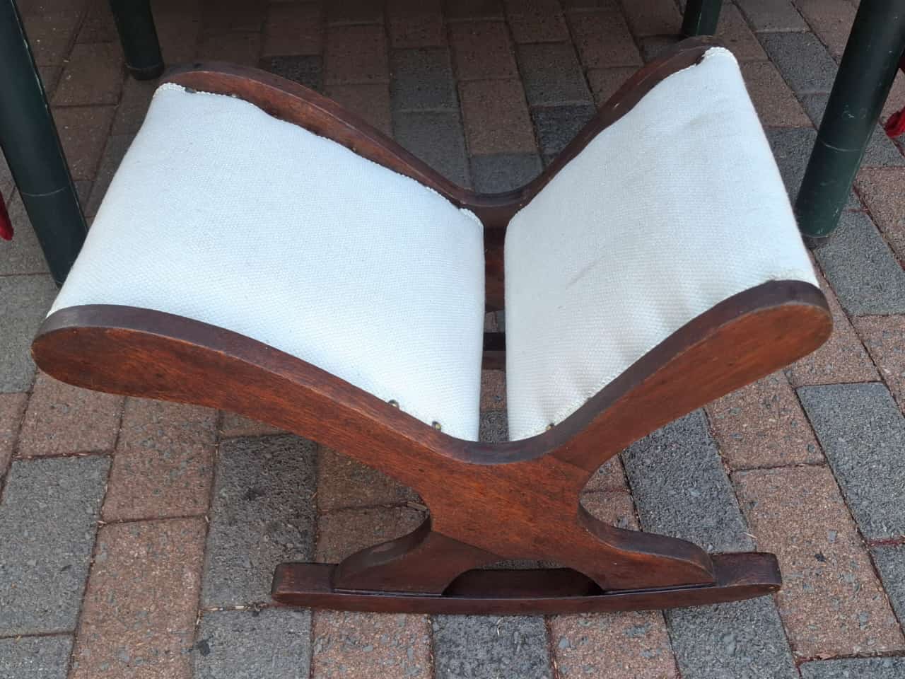 Antique rocking footstool for sale