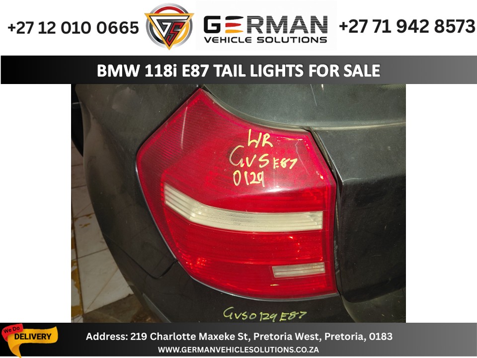 BMW 118i e87 tail lights for sale second hand oem units - Private Seller BMW 118i e87 tail lights for sale second hand oem units - Private Seller