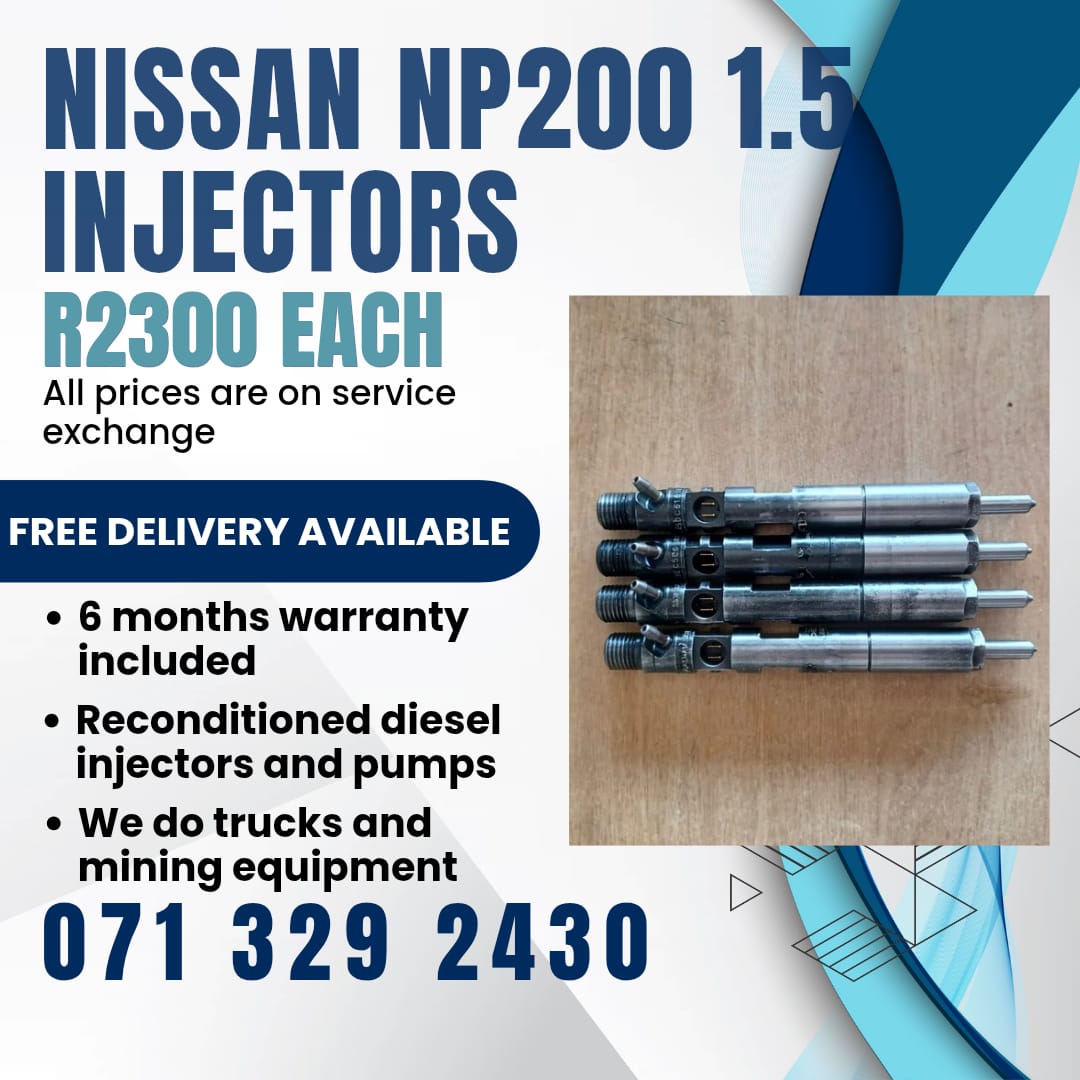 NISSAN NP200 1.5 INJECTORS FOR SALE WITH WARRANTY - Private Seller NISSAN NP200 1.5 INJECTORS FOR SALE WITH WARRANTY - Private Seller