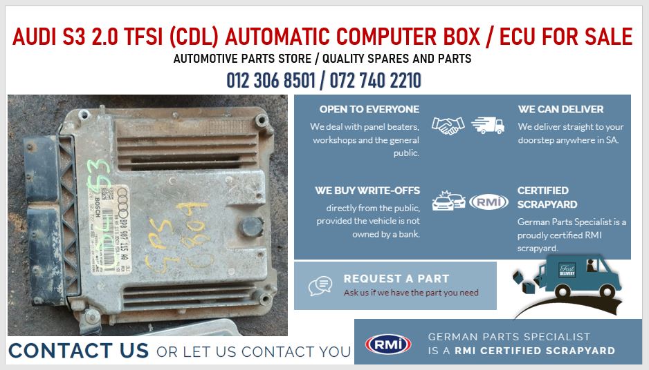 Audi S3 2.0 TFSI (CDL) Automatic computer box / ECU for sale - Private Seller Audi S3 2.0 TFSI (CDL) Automatic computer box / ECU for sale - Private Seller
