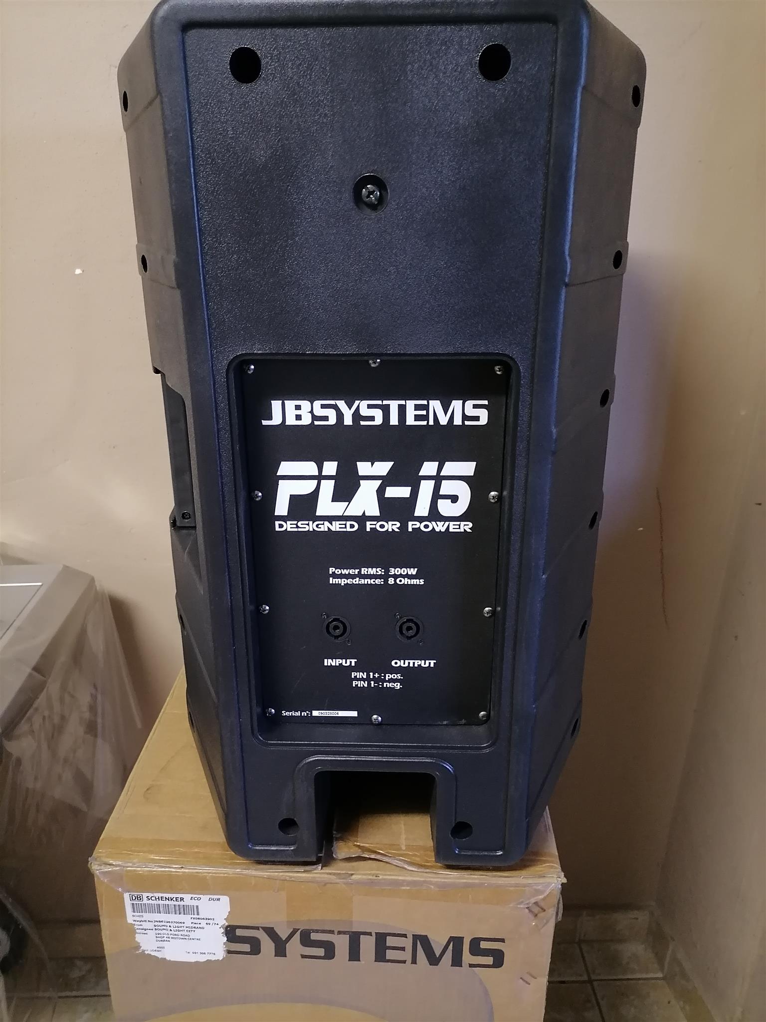 JB Systems PMC 8 Channel Mixer , 1 Pair 15 & 1 Pair 12 Inch JB Systems Speakers