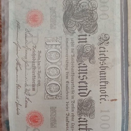 International, very old paper money