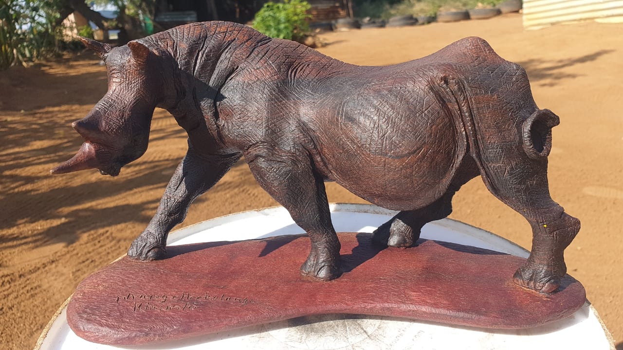 Fine art,wildlife carvings,on Ironwood