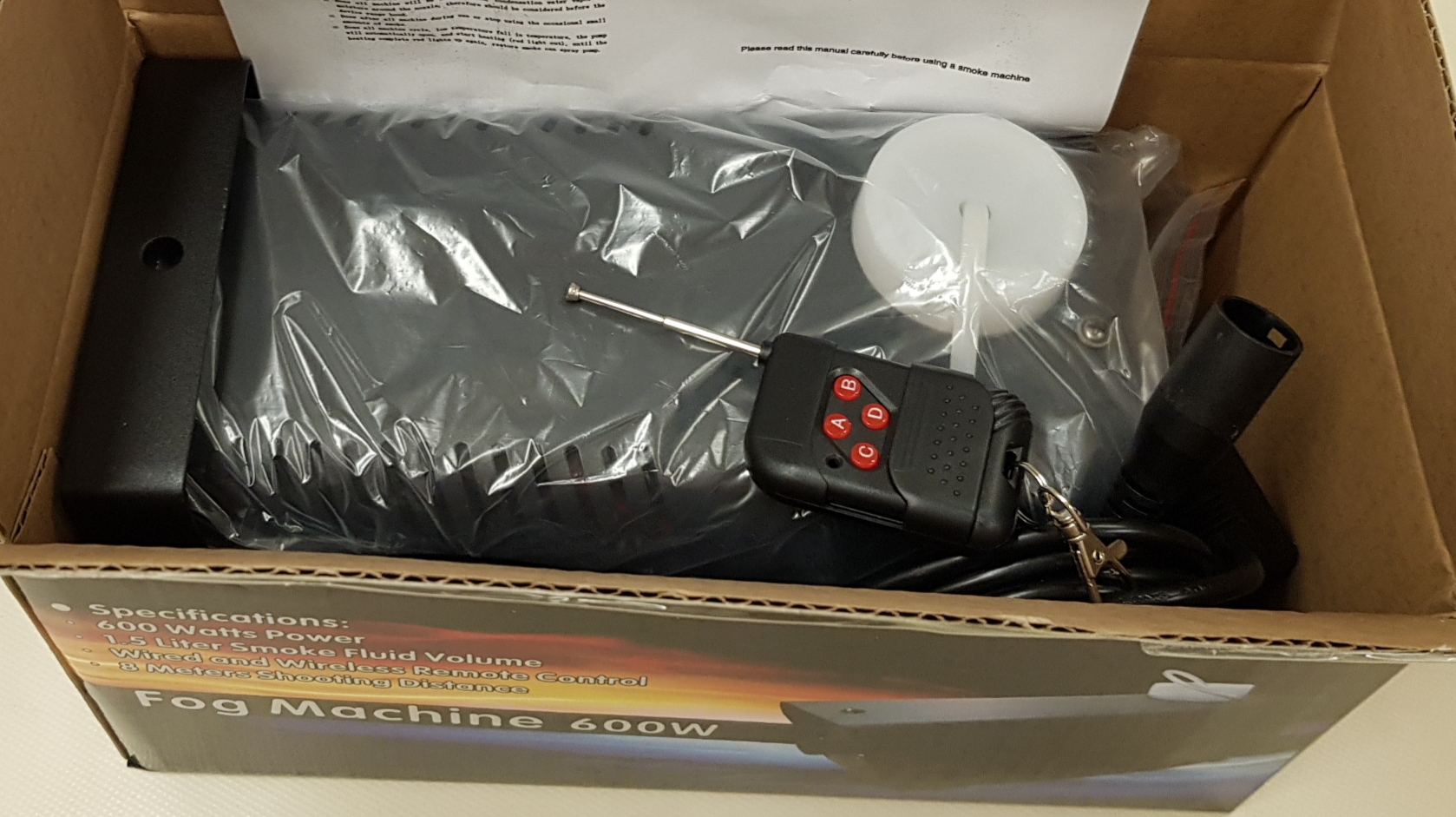 Smoke, Fog Machine 600W Heavy Duty, Compact & High Capacity. Brand New Products