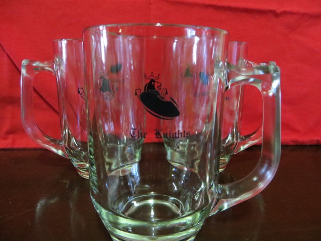 Beer mugs, Glasses and beer cans