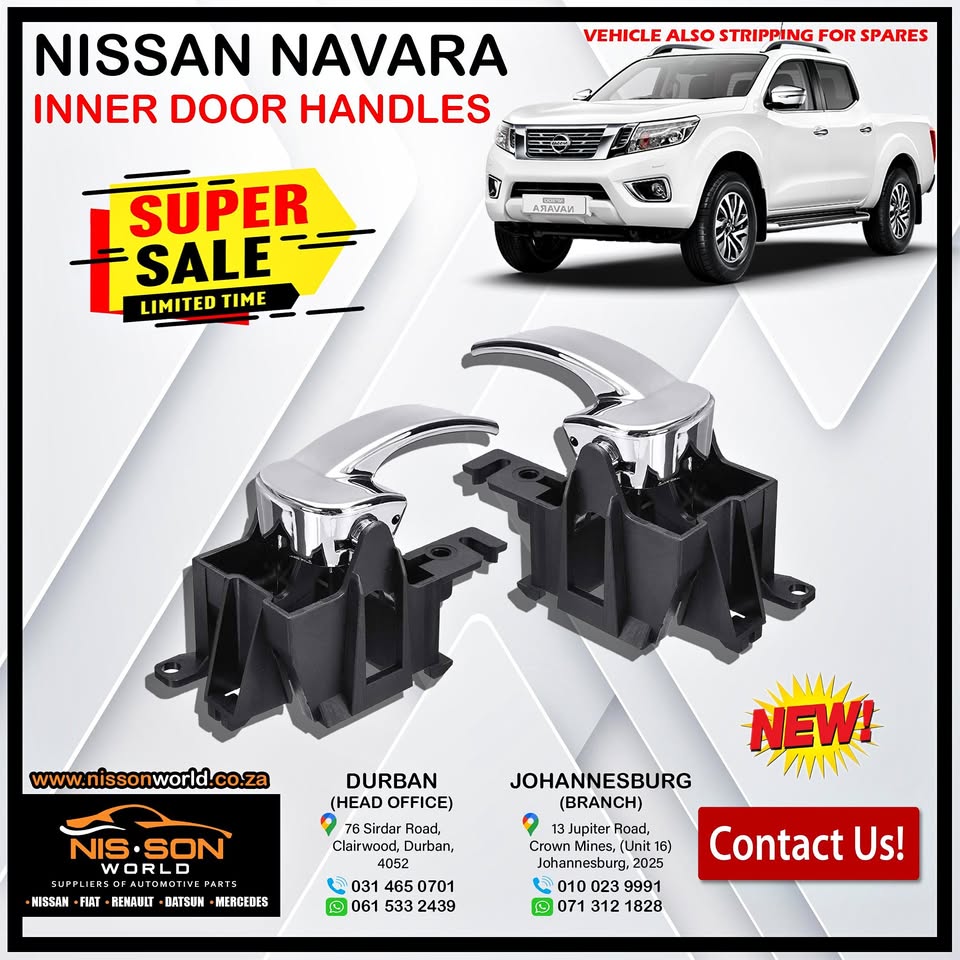 NISSAN NAVARA INNER DOOR HANDLES - Private Seller NISSAN NAVARA INNER DOOR HANDLES - Private Seller