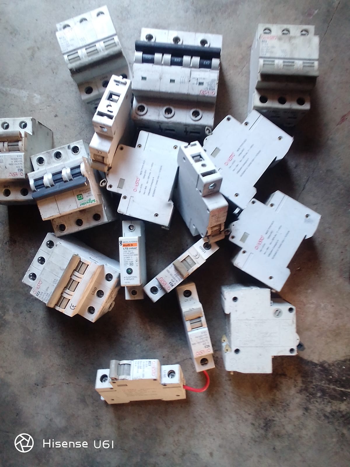 Access control keypad and HIKVISION digital video recorder and circuit breakers
