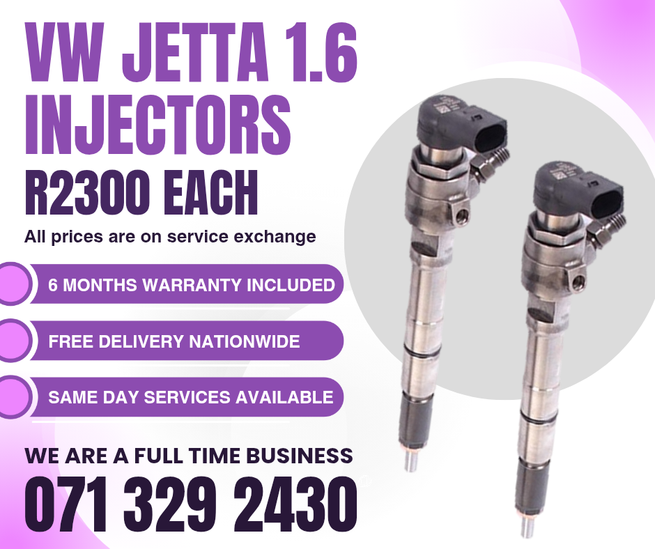 VW JETTA 1.6 DIESEL INJECTORS FOR SALE WITH WARRANTY - Private Seller VW JETTA 1.6 DIESEL INJECTORS FOR SALE WITH WARRANTY - Private Seller