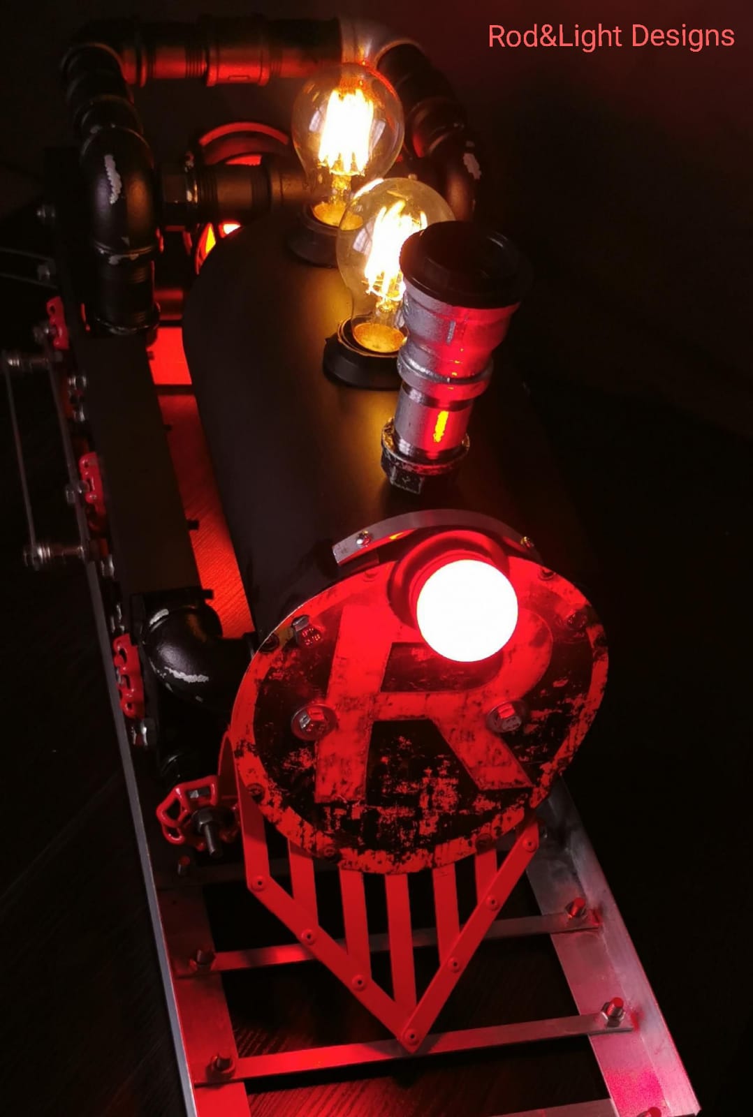 Steam Locomotive Lamp (Handmade)