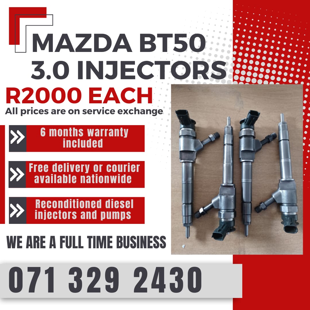 MAZDA BT50 3.0 INJECTORS FOR SALE WITH WARRANTY - Private Seller MAZDA BT50 3.0 INJECTORS FOR SALE WITH WARRANTY - Private Seller
