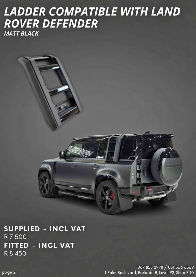 Ladder compatible with Land Rover Defender - Fitted - Private Seller Ladder compatible with Land Rover Defender - Fitted - Private Seller