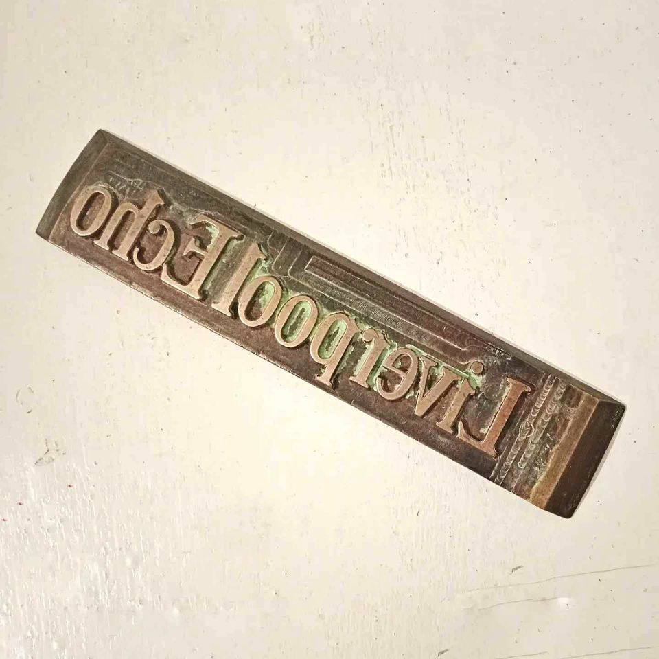 Liverpool Echo Printing Plate Liverpool Echo Printing Plate