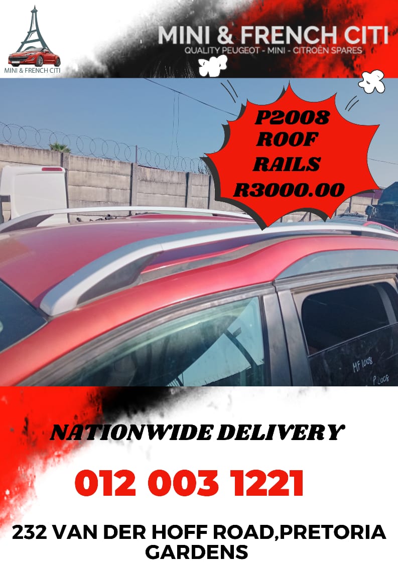 PEUGEOT 2008 ROOF RAILS FOR SALE – R3,000 - Private Seller