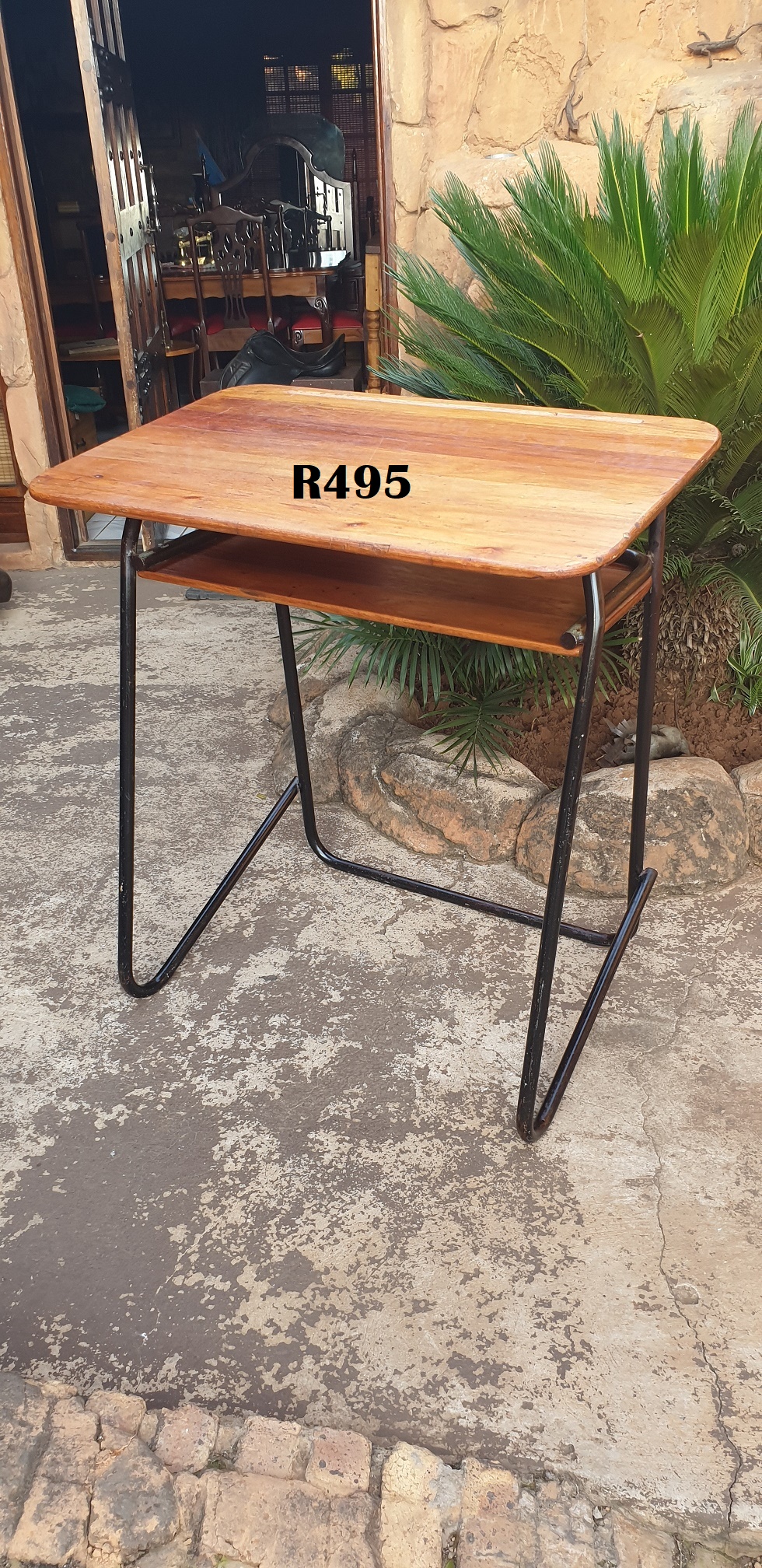 High Vintage School Desk 910x600x1000