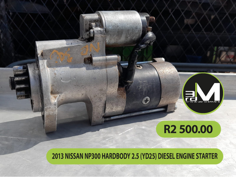 2013 NISSAN NP300 HARDBODY 2.5 (YD25) DIESEL ENGINE STARTER - Private Seller 2013 NISSAN NP300 HARDBODY 2.5 (YD25) DIESEL ENGINE STARTER - Private Seller