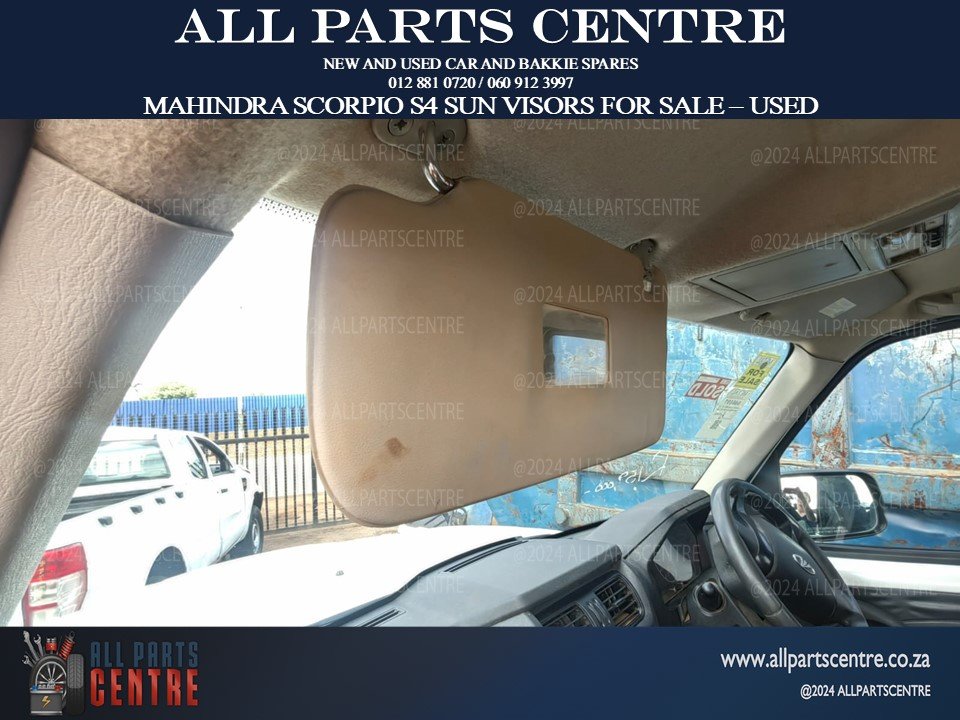 2023 Mahindra S4 Scorpio sun visors for sale – used - Private Seller