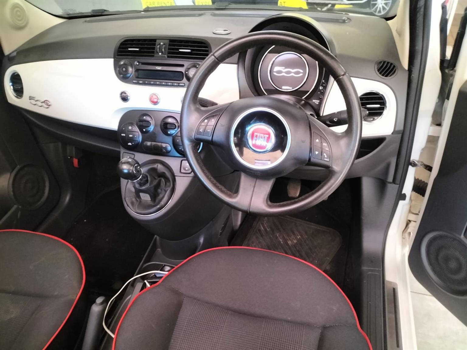 2015 FLAT 500C SPORT CONVERTABLE MANUAL WHITE PETROL52.000KM