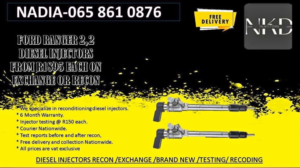 FORD RANGER 2.2 DIESEL INJECTORS FOR SALE WE SELL OR RECON