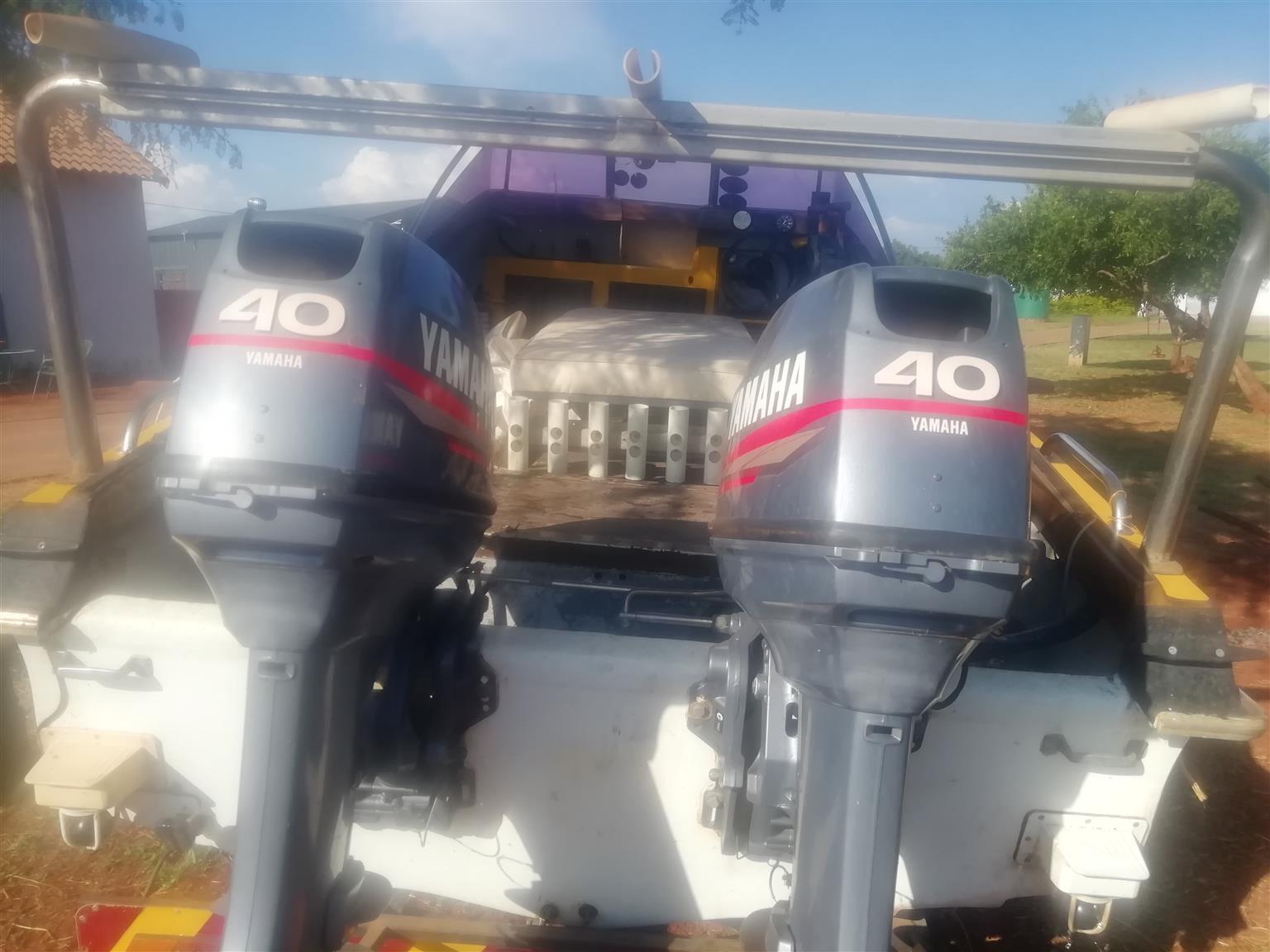 Outboard motors for sale.