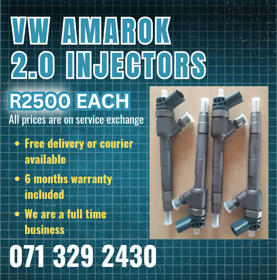 VW AMAROK 2.0 DIESEL INJECTORS FOR SALE WITH WARRANTY - Private Seller VW AMAROK 2.0 DIESEL INJECTORS FOR SALE WITH WARRANTY - Private Seller