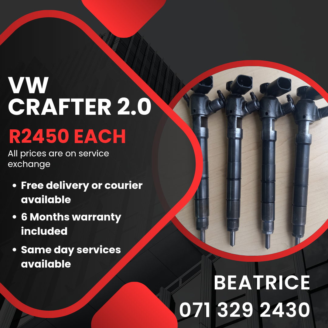 VW CRAFTER 2.0 INJECTORS FOR SALE WITH WARRANTY INCLUDED - Private Seller