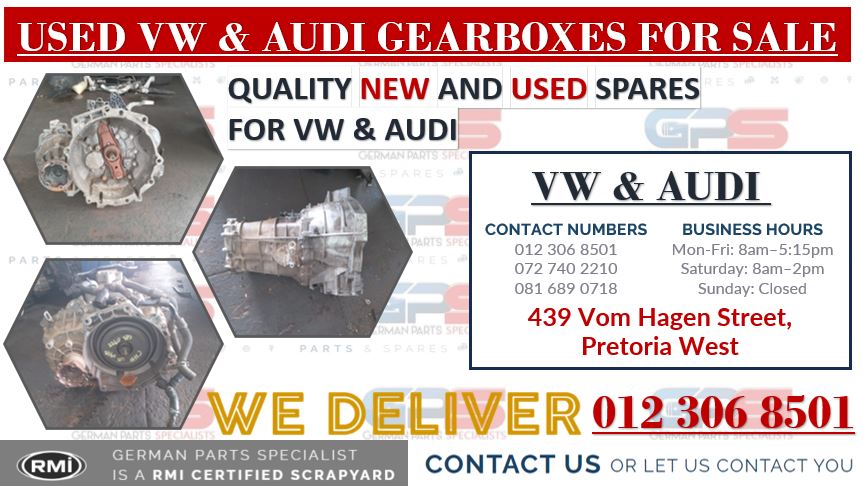 USED VW AND AUDI MANUAL / AUTOMATIC GEARBOXES FOR SALE - Private Seller USED VW AND AUDI MANUAL / AUTOMATIC GEARBOXES FOR SALE - Private Seller