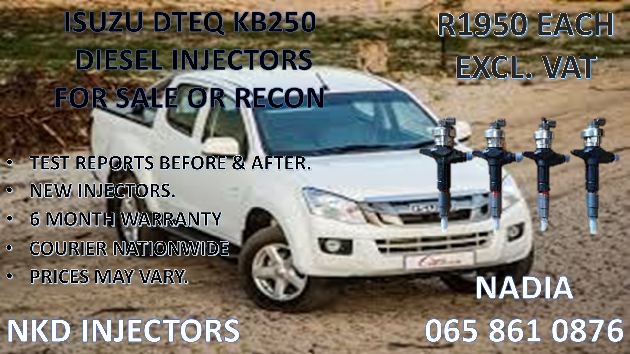 DIESEL INJECTORS FOR SALE FOR ISUZU DTEQ KB250 - Private Seller DIESEL INJECTORS FOR SALE FOR ISUZU DTEQ KB250 - Private Seller