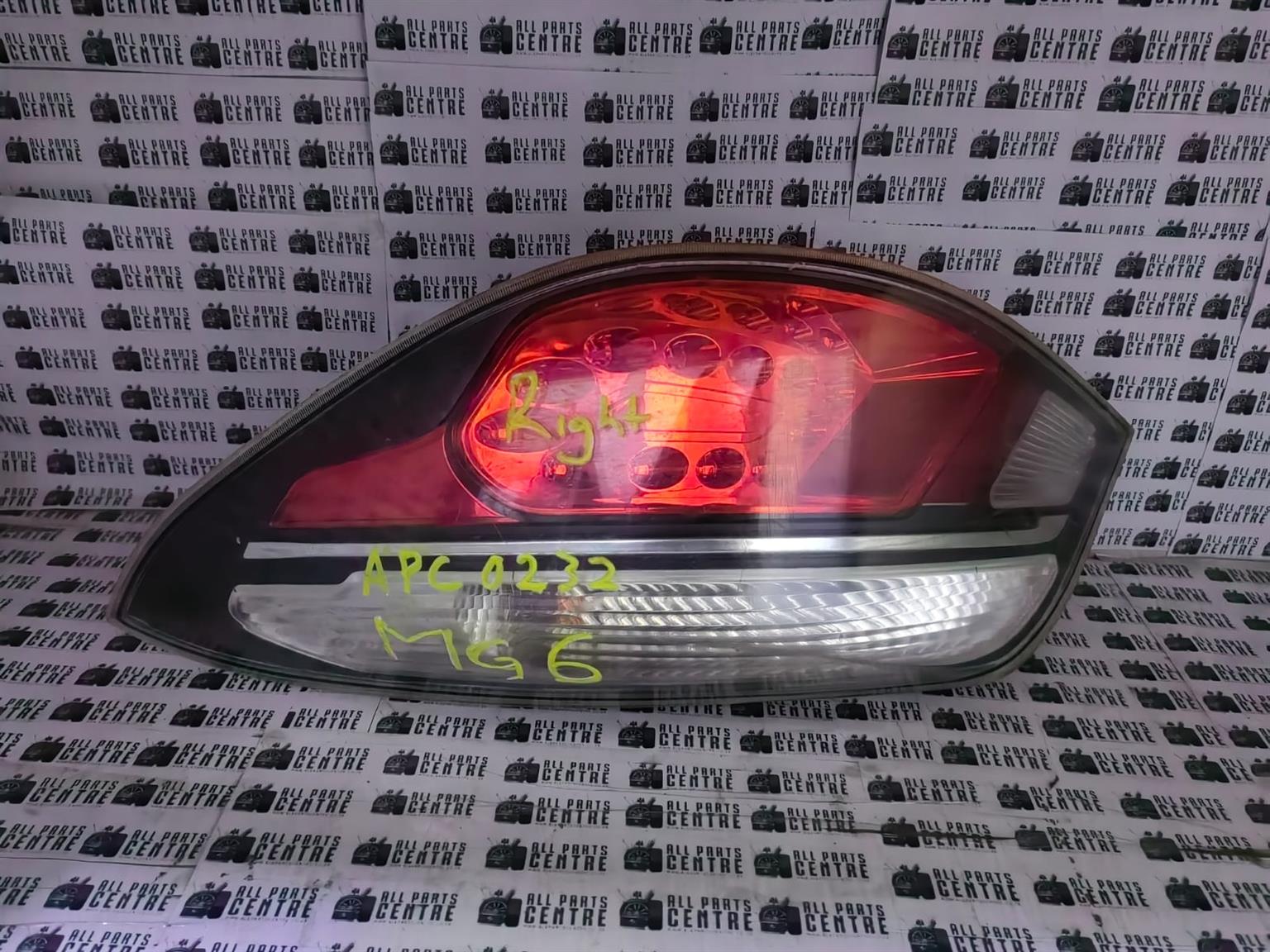 MG 6 right side tail light for sale used