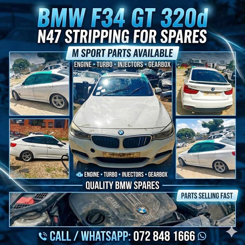 BMW F34 GT 320d N47 AUTO 2014 M SPORT STRIPPING FOR SPARES - Private Seller BMW F34 GT 320d N47 AUTO 2014 M SPORT STRIPPING FOR SPARES - Private Seller
