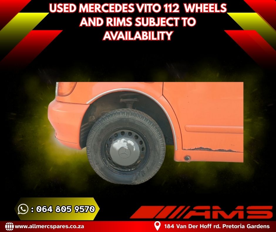 Mercedes Vito 112 Used Wheels & Rims – Affordable Quality - Private Seller Mercedes Vito 112 Used Wheels & Rims – Affordable Quality - Private Seller