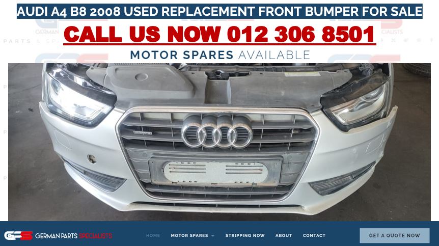 AUDI A4 B8 2008 USED REPLACEMENT FRONT BUMPER FOR SALE - Private Seller AUDI A4 B8 2008 USED REPLACEMENT FRONT BUMPER FOR SALE - Private Seller