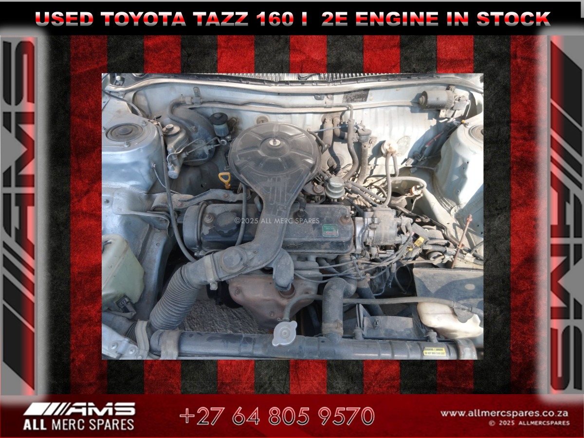 USED TOYOTA TAZZ 160i 2E ENGINE IN STOCK - Private Seller USED TOYOTA TAZZ 160i 2E ENGINE IN STOCK - Private Seller
