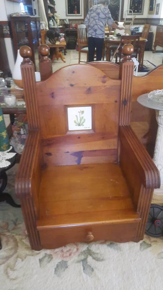 Antique Banco sillon sofa de Madera set