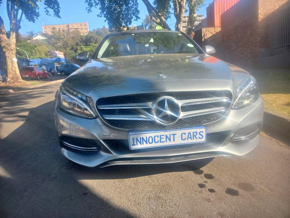 2015 MERCEDES BENZ C200 PETROL, AUTOMATIC, GREY COLOR, MILEAGE 110000KMS