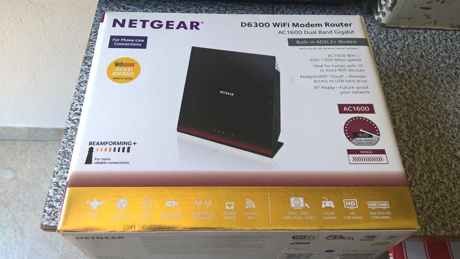 Netgear D6300 Wi Fi Adsl Router