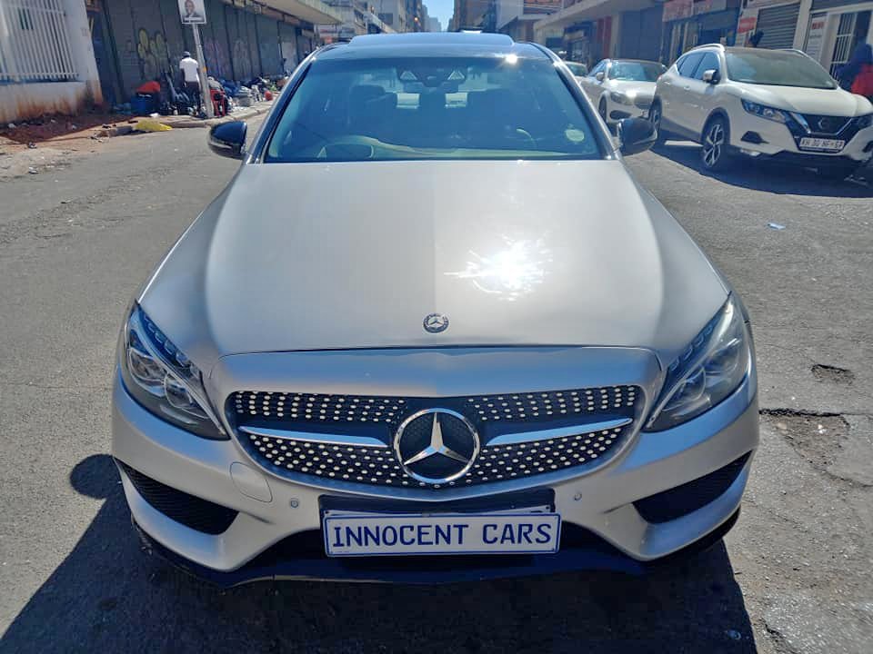 2015 MERCEDES BENZ C180 CGI AMG-LINE PETEOL, AUTOMATIC, SILVER COLOR, 92000KM