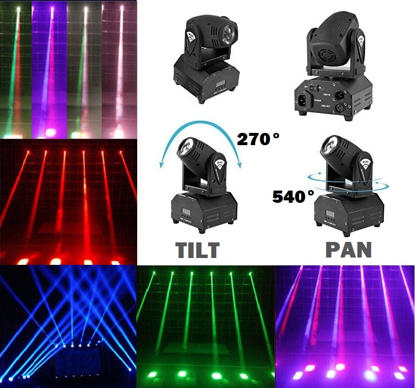 Professional Disco Moving Head Light DMX512 Stage, DJ Party, Night Club, Concert
