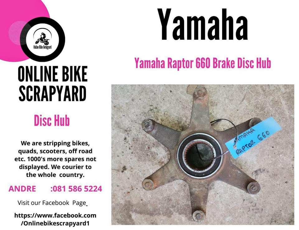 Brake disc hub Yamaha Raptor 660 - Private Seller Brake disc hub Yamaha Raptor 660 - Private Seller