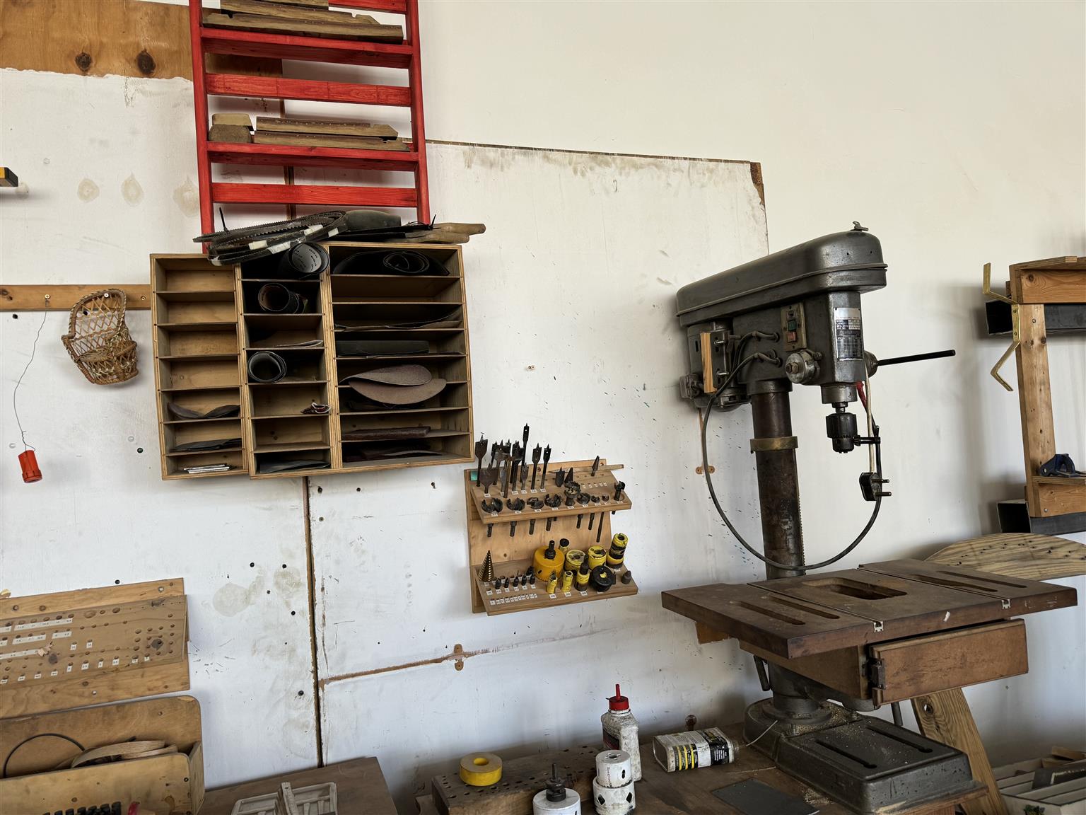 Tools Condation Wood workshop with tools and wood | Junk Mail