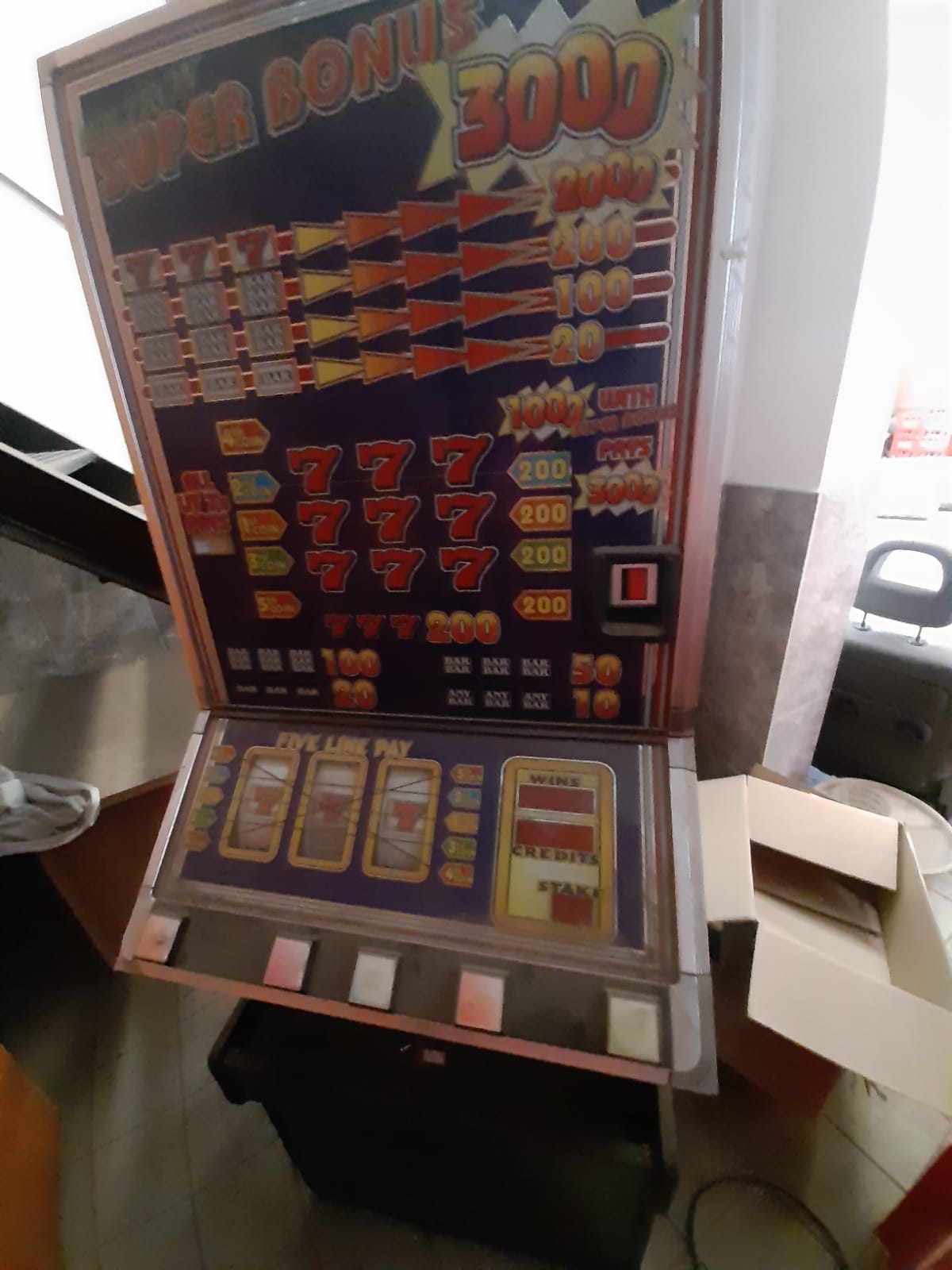 Unrestored Slot Machine -