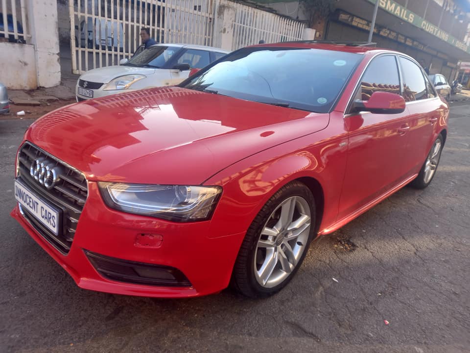 2013 AUDI A4 TFSI 2.0 PETROL, AUTOMATIC SUNROOF, RED COLOUR