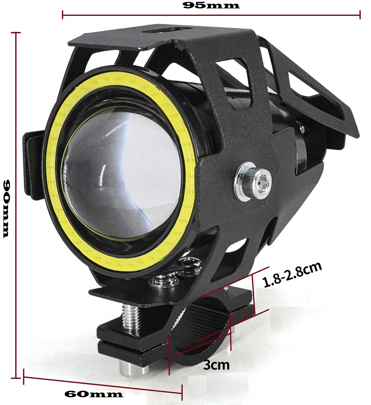 LED Angel Eye Spotlights, Devil Eye Universal Auxiliary Halo Ring Spotlights NEW