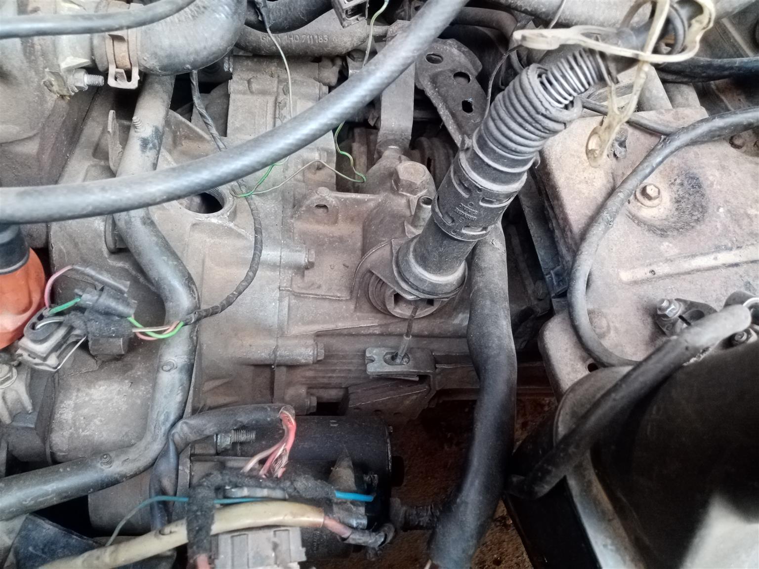 Engine and gear box